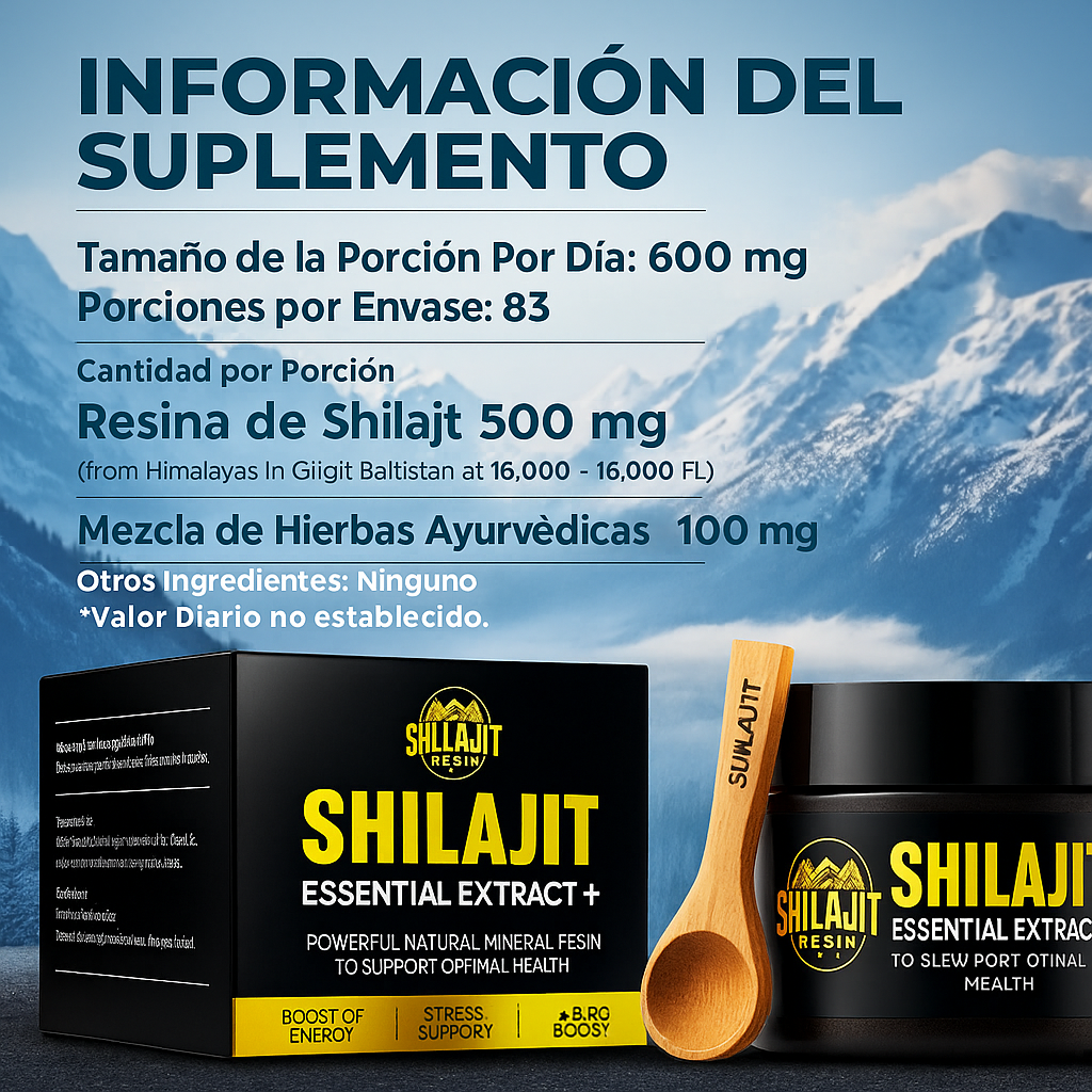 Shilajit Puro del Himalaya – Más Energía y Vitalidad Natural