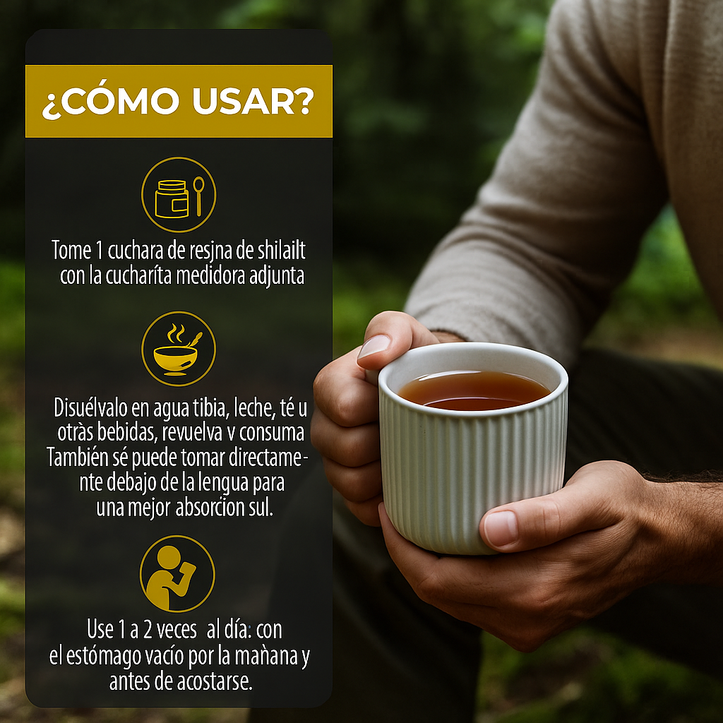 Shilajit Puro del Himalaya – Más Energía y Vitalidad Natural
