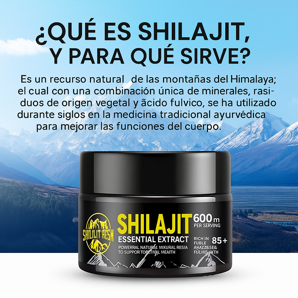 Shilajit Puro del Himalaya – Más Energía y Vitalidad Natural