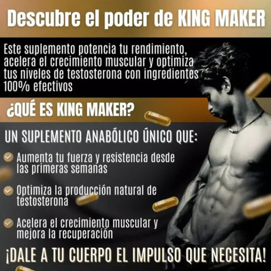 King Maker - Suplemento Testosterona 120cp
