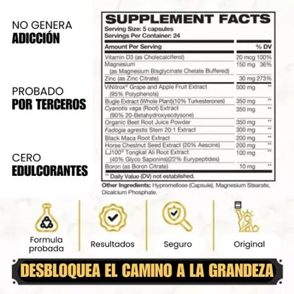 King Maker - Suplemento Testosterona 120cp