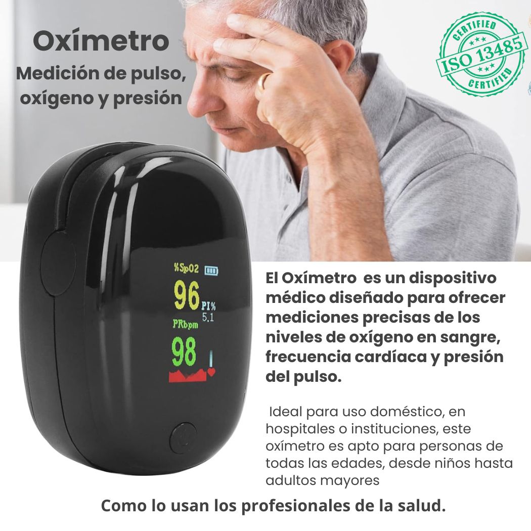 Oxímetro | Mantén un monitoreo diario de tu salud.